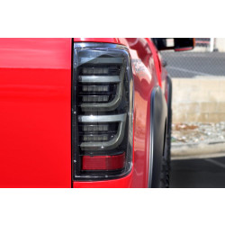 Купить Задние фонари Toyota Tundra 2007-2013 LED LUXX серия черные AlphaRex RTL-TUN07-SA-YW-BS