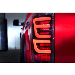 Купить Задние фонари Toyota Tundra 2007-2013 LED LUXX серия черные AlphaRex RTL-TUN07-SA-YW-BS