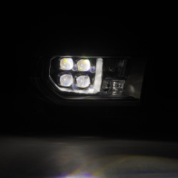 Купити Передні фари Toyota Tundra 2007-2013 LED NOVA серія чорні AlphaRex AHL-TUN07-G2-N-B