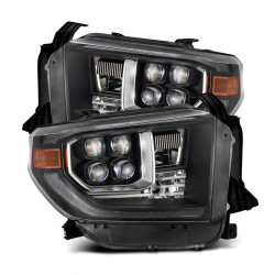 Купити Передні фари Toyota Tundra 2014-2021 LED NOVA серія чорні AlphaRex AHL-TUN14-G2-N-B
