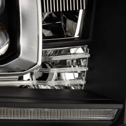 Купити Передні фари Toyota Tundra 2014-2021 LED NOVA серія чорні AlphaRex AHL-TUN14-G2-N-B