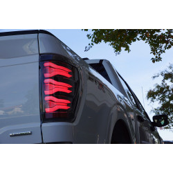 Купити Задні фари Ford F150 2021+ LED LUXX серія чорно-червоні AlphaRex RTL-FF21-SA-RR-LBS