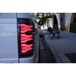 Купити Задні фари Ford F150 2021+ LED LUXX серія чорні AlphaRex RTL-FF21-SA-YW-BS