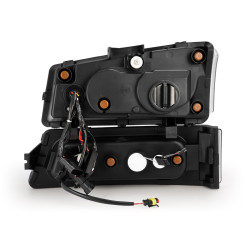 Buy Front headlights Chevrolet Silverado 2003-2006 LED Nova Black Alpharex Ahl-cl03-N-B