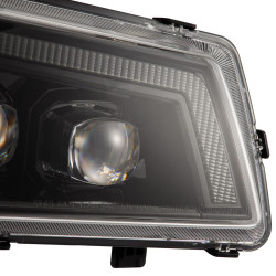 Buy Front headlights Chevrolet Silverado 2003-2006 LED NOVA ALPHA-BLACK AHL-CL03-N-FLB Series