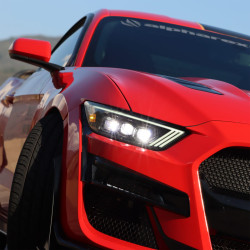 Buy Ford Mustang Ford 2015-2017 Nova Series Color Alpha-Black Alpharex AHL-FM15-N-FLB