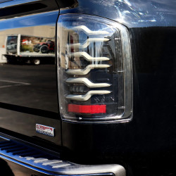 Купить Задние фары GMC Sierra 3500HD 2014-2018 LED LUXX серия черные AlphaRex RTL-GS14-SA-YW-BS..