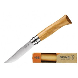 Buy Knife Opinel # 8 Vri, Olive, Packaging (002020)