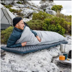 Buy Mattress inflatable double double Naturehike cnh222dz018, with a bag for inflating, rectangular black 196 cm
