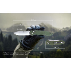 Купить Ніж складаний Ganzo G740-GR зелений