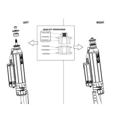 Купити Верхні втулки з шайбами на амортизатор BP51 VM50010005SP