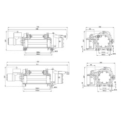 Купити Лебідка гідравлічна Hammer Winch 3628 кг сталевий корпус