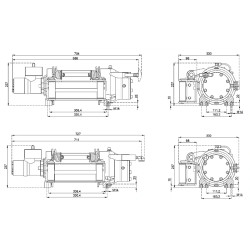 Купити Лебідка гідравлічна Hammer Winch 5444 кг сталевий корпус