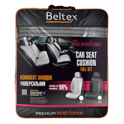 Buy Set of premium capes for seats Beltex Barcelona, ​​Grey