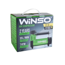 Купити Компресор автомобільний Winso 7 Атм 35 л/хв 170Вт, кабель 3м, шланг 1м