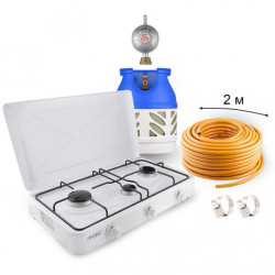 Buy Gas Set: Hexagon Ballon 12.5l, Reducer, Hosne, Portable stove OR-301, clamps