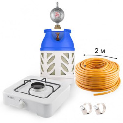 Buy Gas Set: HEXAGON BYON 18,2l, gearbox, hose, portable stove or-101, clamps