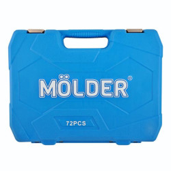 Buy Professional set of tools in the Mölder Case 1/2 ", 1/4" 72 T, CR-V, 72OD.