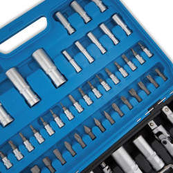 Buy Professional set of tools in the Mölder Case 1/2 ", 1/4" 72 T, CR-V, 94OD.