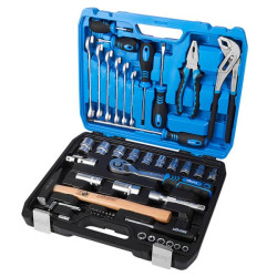 Buy Professional set of tools in the Mölder Case 1/2 ", 1/4" 72t, CR-V, 56OD.