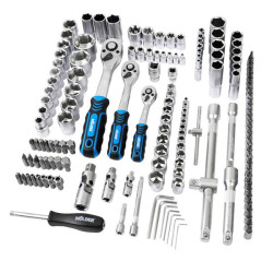 Buy Professional set of tools in the Mölder Case 1/2 ", 1/4", 3/8 "72t, CR-V, 151OD.