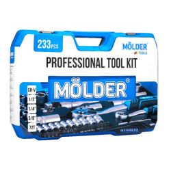 Buy Professional set of tools in the Mölder case 1/2 ", 1/4", 3/8 "72t, CR-V, 233OD.
