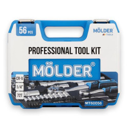 Buy Professional set of tools in the Mölder Case 1/4 "72 T, CR-V, 56OD.
