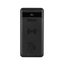 Купити Повербанк (Power Bank) Brevia 10000mAh 20W Wireless Qi10W Li-Pol, LCD
