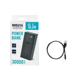 Купити Повербанк (Power Bank) Brevia 30000mAh 15.5W Li-Pol, LCD