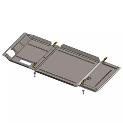 Купить Защита двигателя КПП редуктора раздатки Ford Ranger 2011-2018 2.2ТDI 3.2ТD