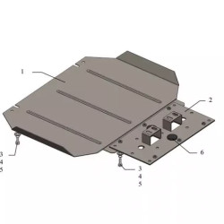 Купить Защита МКПП Kolchuga для Mitsubishi L200 2006-2014