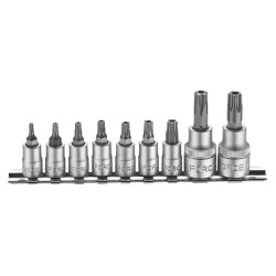 Buy 1/4 ", 3/8" set of Golovkov-Bit of Torx 5-Luchev with Obvert (TS10-TS50) 9 BC (Force 3095)