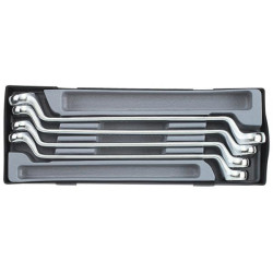 Купить Набор ключей накидных, отогнутые на 75° 4 пр. (в ложементе) (FORCE T5044)