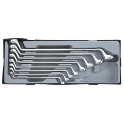 Купить Набор ключей накидных, отогнутые на 75° 8 пр. (в ложементе) (FORCE T5081)