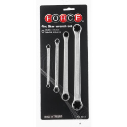 Купить Набор ключей накидных Е-профиль (Torx) 4 пр. (Е6-Е24) (FORCE 5041)