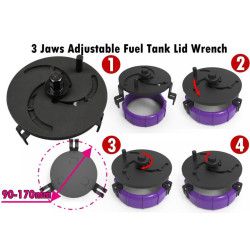 Купить Ключ для крышки топливного насоса 90 - 170 мм (FORCE 9G0732)