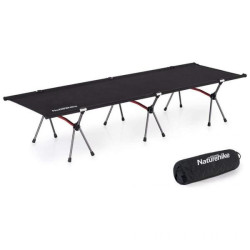 Купити Ліжко складане Naturehike ультралегке NH19JJ006, алюміній, чорний