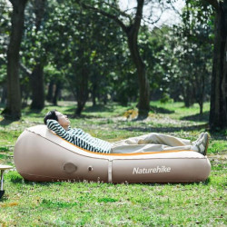 Buy Mattress inflatable single with a heading and built -in pump Naturehike CNH222DZ027, beige
