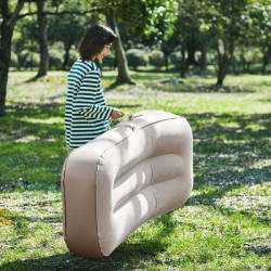Buy Mattress inflatable single with a heading and built -in pump Naturehike CNH222DZ027, beige