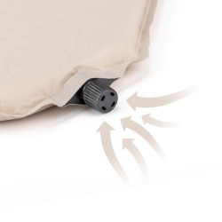 Купити Самонадувний матрац одномісний Naturehike NH20DZ002, 30 мм, бежевий