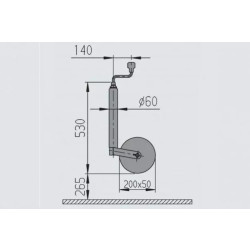 Buy Al-KO 500 kg support wheel