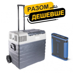 Купити Комплект автохолодильник Brevia 62л + портативна зарядна станція Brevia ePower 48Ah