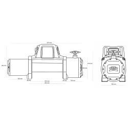 Buy Winch Automobile Electric Dragon Winch Dwm 12000 HD 12 in a rope 30 m