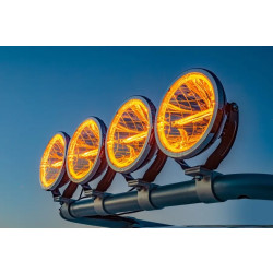 Купить Дополнительная фара дальнего света Strands Ambassador 9" с ⬜️🟧 габаритными огнями