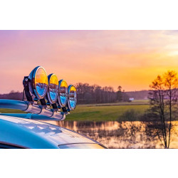 Купить Дополнительная фара дальнего света Strands Ambassador 9" с ⬜️🟧 габаритными огнями