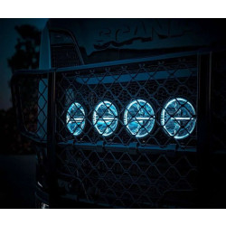 Купить Дополнительная фара дальнего света Strands Ambassador 9" с ⬜️🟧 габаритными огнями