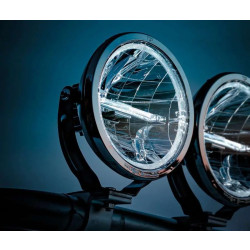 Купить Дополнительная фара дальнего света Strands Ambassador 9" с ⬜️🟧 габаритными огнями