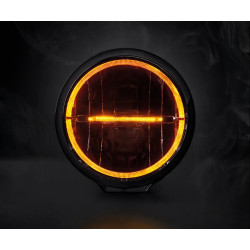 Купить Дополнительная фара дальнего света Strands Ambassador Dark Edition 9" с ⬜️🟧 габаритными огнями