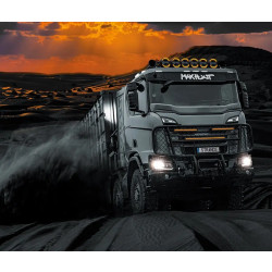 Купить Дополнительная фара дальнего света Strands Siberia Skylord Black 9" с ⬜️🟧 габаритными огнями