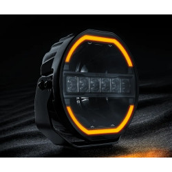 Купить Дополнительная фара дальнего света Strands Siberia Skylord Black 9" с ⬜️🟧 габаритными огнями